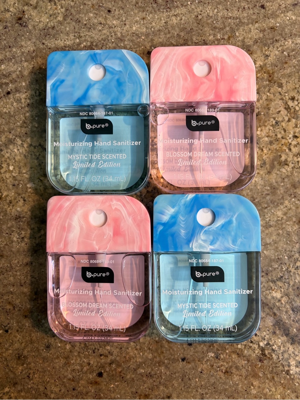 b.pure tie dye Moisturizing Hand Sanitizer bundle